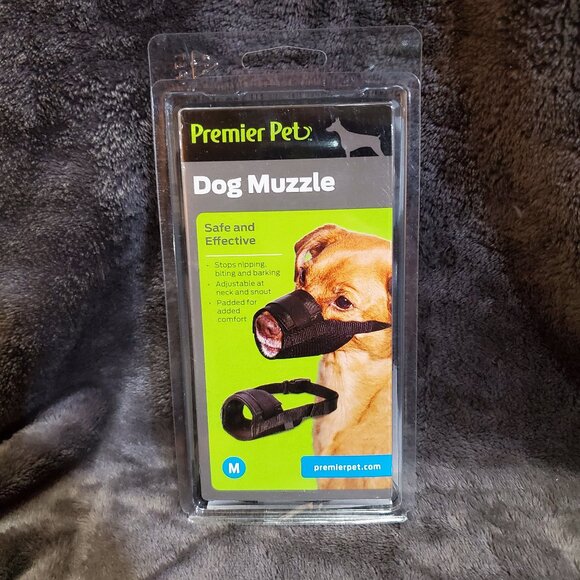 Premier Pet Dog Muzzle Size Medium For Sizes 8-9" - Picture 1 of 5